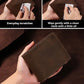 Portefeuille homme cuir crazy horse bifold ultra slim RFID compact vintage