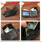 Portefeuille Slim en PU pour homme – Portefeuille bifold avec porte-cartes, fenêtre pour permis de conduire, porte-monnaie et fermeture à rabat