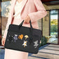 Sacoche ordinateur portable avec motif chats et bandoulière ajustable en polyester
