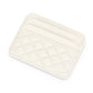 Porte-carte de luxe en cuir de mouton ultra-mince avec motif en damier