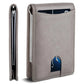 Portefeuille homme slim en cuir microfibre avec clip billets et protection RFID