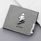 Portefeuille homme en toile avec imprimé cartoon - Compact et multifonctionnel