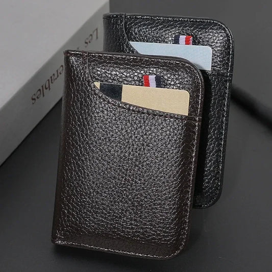 Porte-Cartes Ultra-Mince en Cuir PU - Minimalisme & Praticité au Quotidien