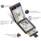 Portefeuille homme slim en cuir microfibre avec clip billets et protection RFID