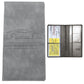 Porte-documents voiture homme en denim et cuir PU pour carte grise et permis