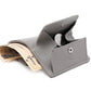 Portefeuille femme compact en simili cuir grainé avec protection RFID