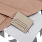 Porte-carte en cuir véritable avec fermeture éclair - style épuré et unisexe