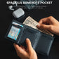 Portefeuille Pop-Up Business avec porte-monnaie zippé - Sécurité RFID et design rayé