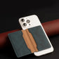 Portefeuille magnétique en simili cuir pour smartphone avec 3 emplacements cartes