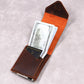 Portefeuille homme en cuir pleine fleur - Format Slim spécial Euro