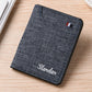 Portefeuille vertical en toile style japonais - Ultra-slim et tendance denim