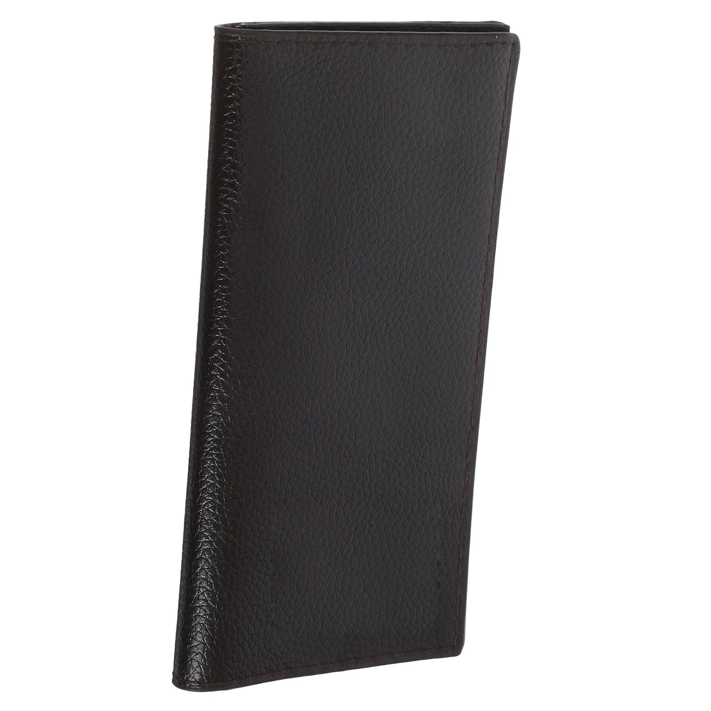 Portefeuille long homme vintage en cuir PU avec porte-cartes et porte-chéquier