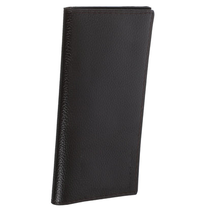 Portefeuille long homme vintage en cuir PU avec porte-cartes et porte-chéquier
