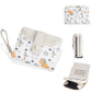 Portefeuille court à motif dinosaure mignon avec blocage rfid et bouton pression pour femme