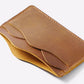 Porte-cartes en cuir véritable Crazy Horse avec 5 emplacements compact unisexe
