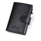 Portefeuille carte RFID homme en cuir PU avec bouton pression et porte-cartes aluminium