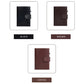Portefeuille carte RFID homme en cuir PU avec bouton pression et porte-cartes aluminium