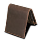 Portefeuille en cuir véritable avec protection RFID pour homme – Portefeuille vintage avec compartiments pour cartes et monnaie