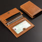 Porte-carte en cuir de vachette avec protection RFID - haute capacité