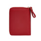 Portefeuille femme compact zippé en cuir PU RFID avec porte-cartes et poche monnaie