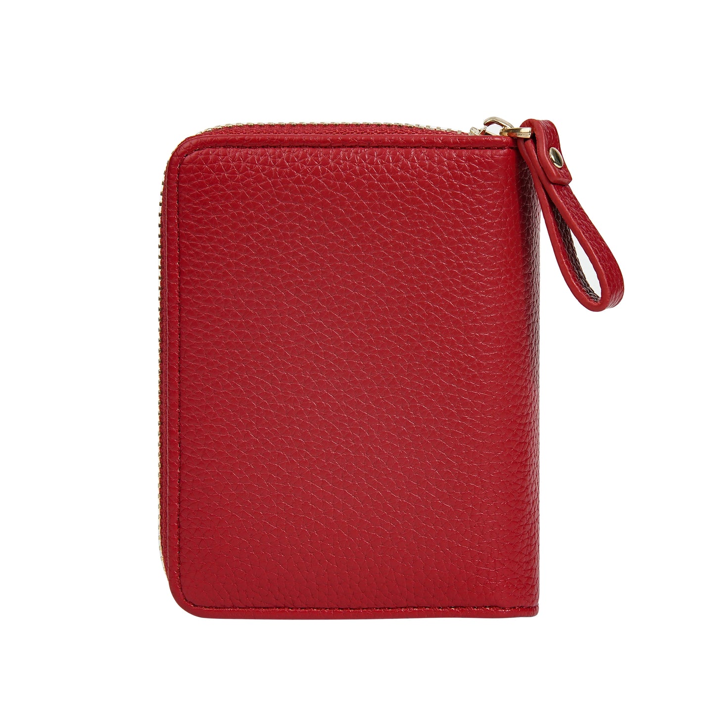 Portefeuille femme compact zippé en cuir PU RFID avec porte-cartes et poche monnaie
