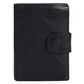 Portefeuille homme rétro en cuir véritable de vachette avec fermoir à loquet et porte-monnaie