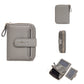 Portefeuille femme compact zippé en cuir PU RFID avec porte-cartes et poche monnaie