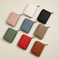 New Simple PU Leather Coin Purse Zipper Mini Wallets Portable Multi-coin Slots Money Bag Card Holder Short Purse for Women Men