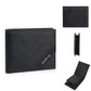 Portefeuille homme bifold en PU avec RFID, porte-monnaie zippé et porte-cartes