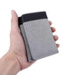 Portefeuille trois volets en toile - Compact et multi-emplacements