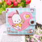 Portefeuille Sanrio Kuromi en cuir PU avec porte-photo et fermeture hasp