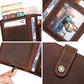 Porte-Cartes en Cuir Crazy Horse - Portefeuille Intelligent & Sécurisé