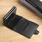 Portefeuille double compartiment aluminium et cuir PU avec protection RFID