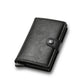Portefeuille RFID compact en aluminium et cuir PU avec porte-cartes sécurisé unisexe