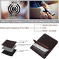 Portefeuille bifold en cuir de grain supérieur avec protection RFID
