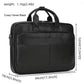 Mallette rétro en cuir véritable pour homme - Sacoche ordinateur 15,6" et porte-documents vintage