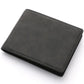 Portefeuille homme en cuir PU compact pliable avec porte-cartes et compartiment billets