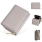 Portefeuille femme compact en cuir PU avec double compartiment