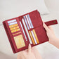 Portefeuille compagnon en cuir pu pour femme avec protection RFID et dragonne amovible