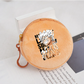 Porte-monnaie rond en peluche One Piece pour enfants et fans d'Anime