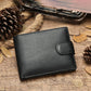 Portefeuille homme vintage en cuir de vachette avec protection RFID