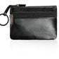 Porte-monnaie rétro en cuir véritable avec porte-clés intégré - style vintage