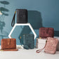 Portefeuille femme zippé en cuir PU vintage avec protection RFID et grande capacité