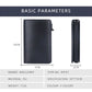 Portefeuille carte RFID homme en cuir PU avec éjection automatique et design compact