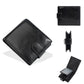 Portefeuille homme PU cuir zippé compact avec porte-cartes et porte-monnaie