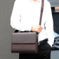 Sacoche business en cuir pu pour homme avec bandoulière amovible et format tablette