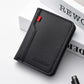 Porte-cartes homme compact en cuir PU ultra fin avec rangement cartes et billets