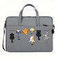 Sacoche ordinateur portable avec motif chats et bandoulière ajustable en polyester