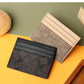 Porte-cartes luxe en cuir pu ultra-mince avec multi-emplacements pour femmes