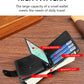 Portefeuille en cuir PU pour homme – Portefeuille bifold slim avec porte-cartes, porte-monnaie et fermeture à boucle